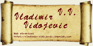 Vladimir Vidojević vizit kartica
